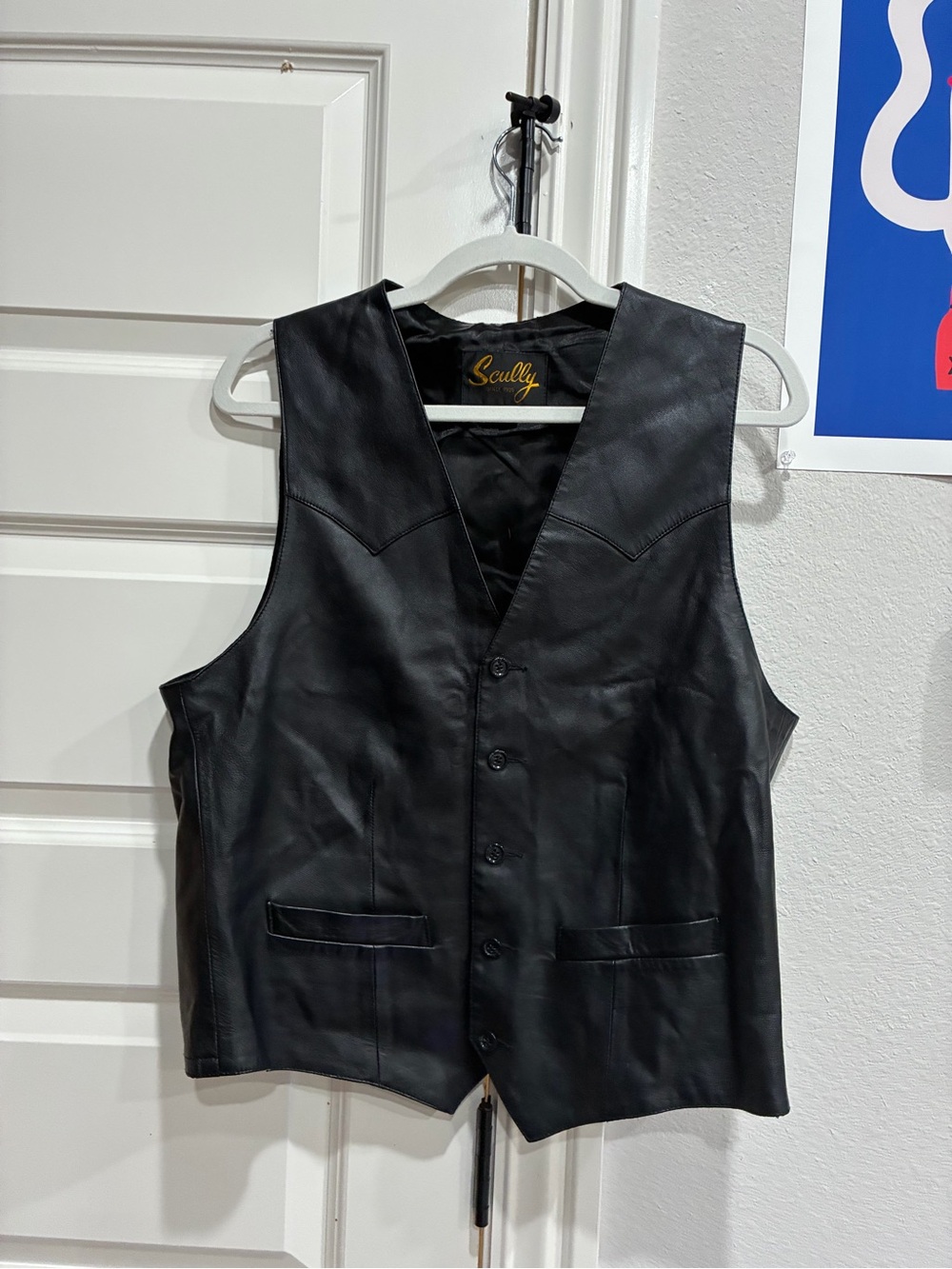 Scully Black Jacket with Gold Script Label